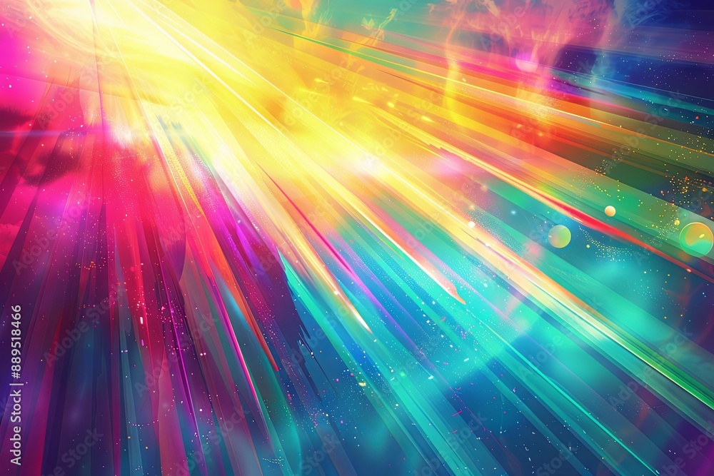 Abstract Rainbow Background Wallpaper Backdrop Generative Illustration Abstract Rainbow Background Wallpaper Backdrop Generative Illustration