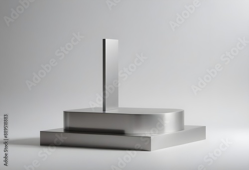 metallic texture podium for product display