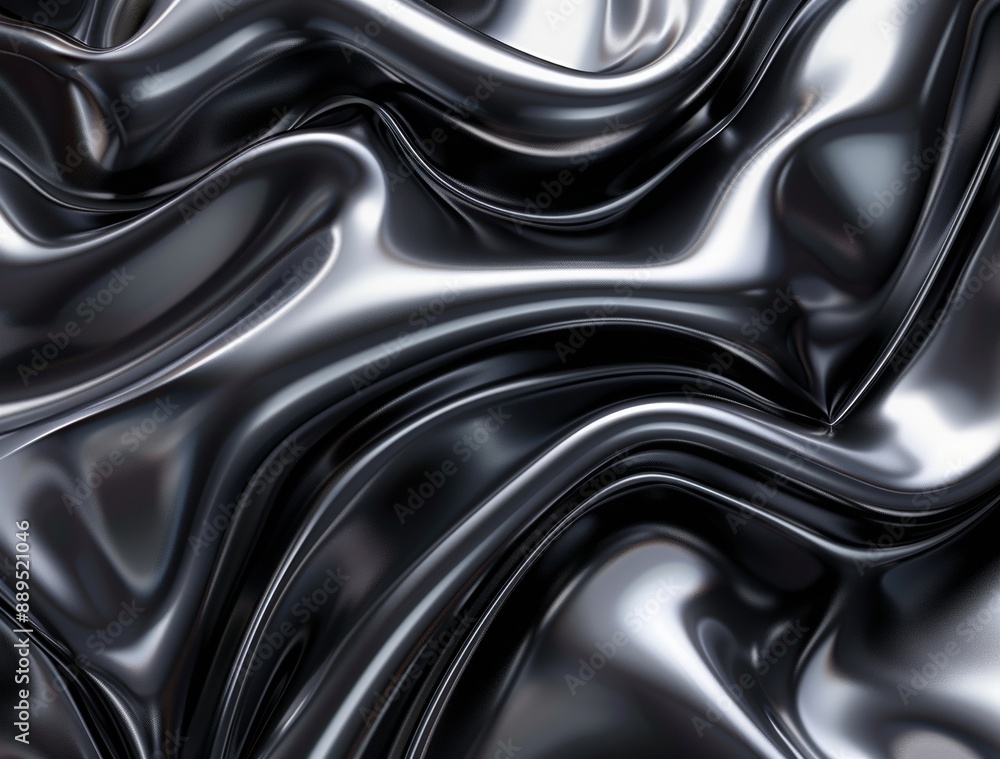 Texture of liquid metal with waves Texture of liquid metal with waves