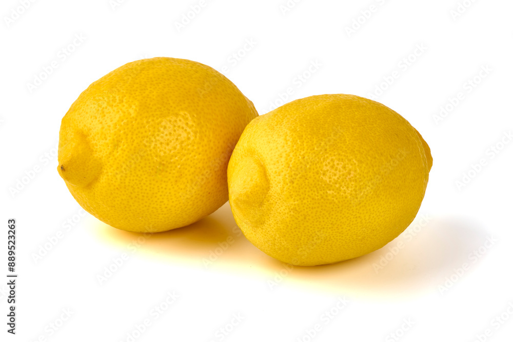 Fresh lemon fruits, isolated on white background. Fresh lemon fruits, isolated on white background.