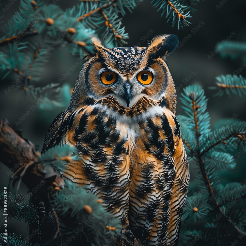 A captivating photograph of a wise owl perched on a tree branch, with its piercing eyes and majestic presence embodying its role as a symbol of wisdom. A captivating photograph of a wise owl perched on a tree branch, with its piercing eyes and majestic presence embodying its role as a symbol of wisdom.