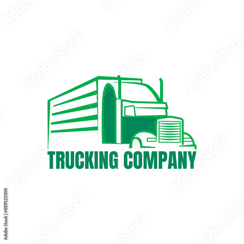 trucking company logo template design