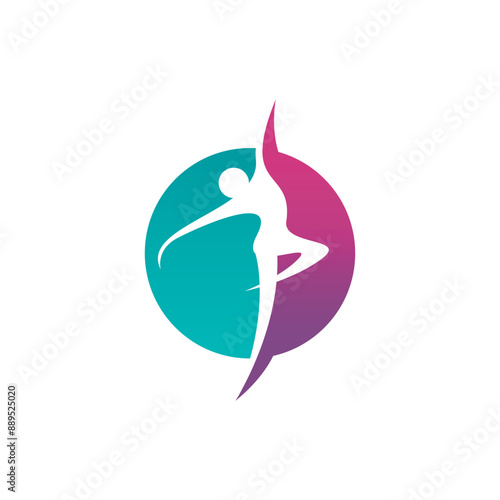 Gymnastics center logo design templates