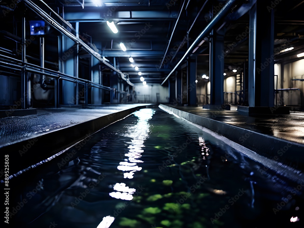 Obraz premium tunnel in the night