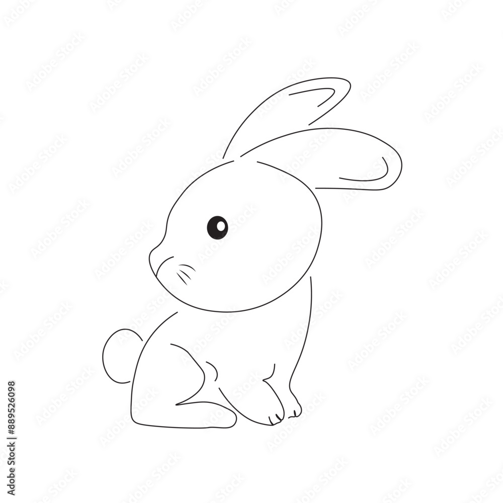 rabbit cartoon vector design rabbit cartoon vector design