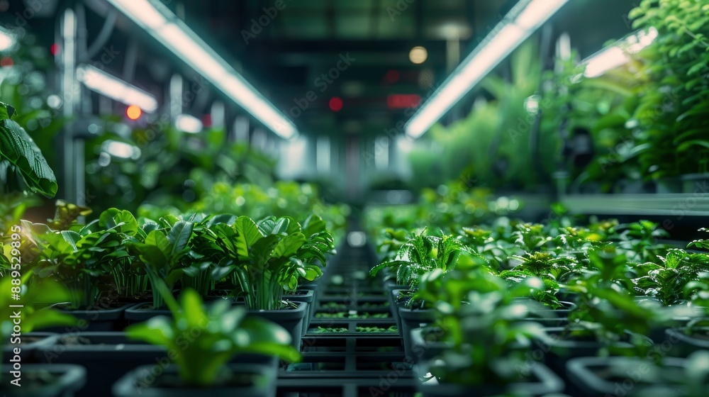 A high-tech factory producing eco-friendly products with a focus on reducing environmental impact. A high-tech factory producing eco-friendly products with a focus on reducing environmental impact.