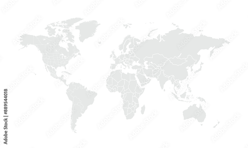 World map Grayscale,isolated on white background for website layouts,background,education, precise,customizable,Travel worldwide,map silhouette backdrop,earth geography, political,reports. World map Grayscale,isolated on white background for website layouts,background,education, precise,customizable,Travel worldwide,map silhouette backdrop,earth geography, political,reports.