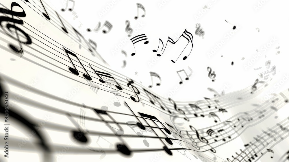 Abstract Music Notes. Abstract Music Notes.