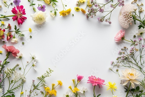 frame of flowers
