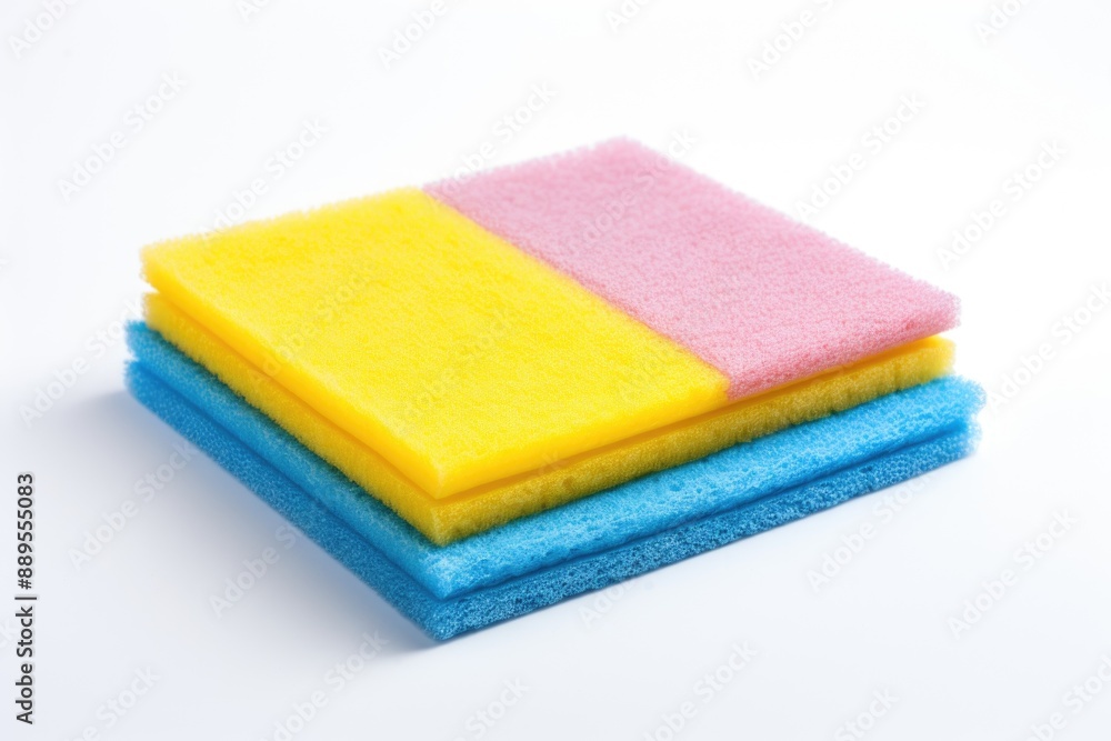 Professional Floor Cleaning Pad on Pristine White Background