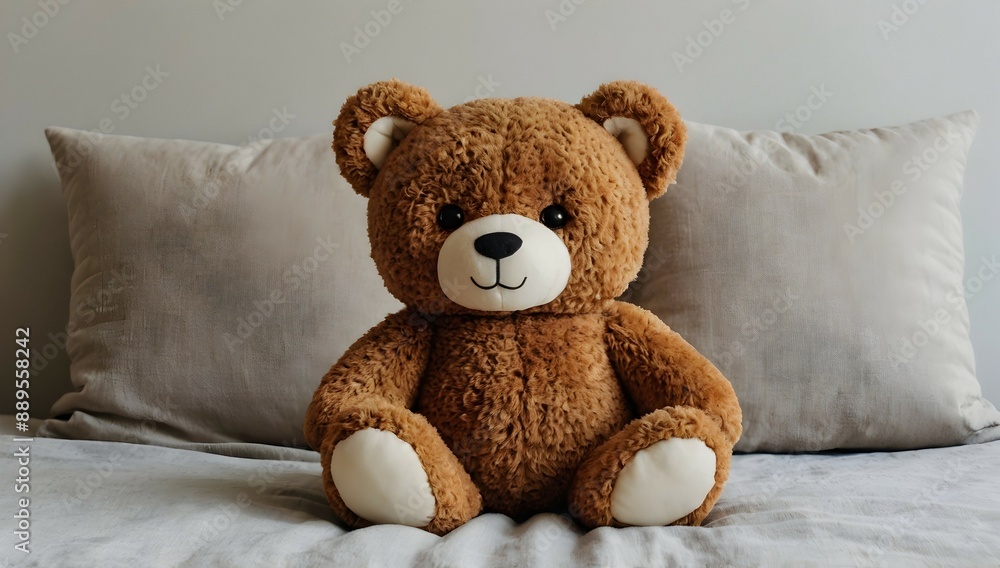 teddybear, pillow teddybear, pillow