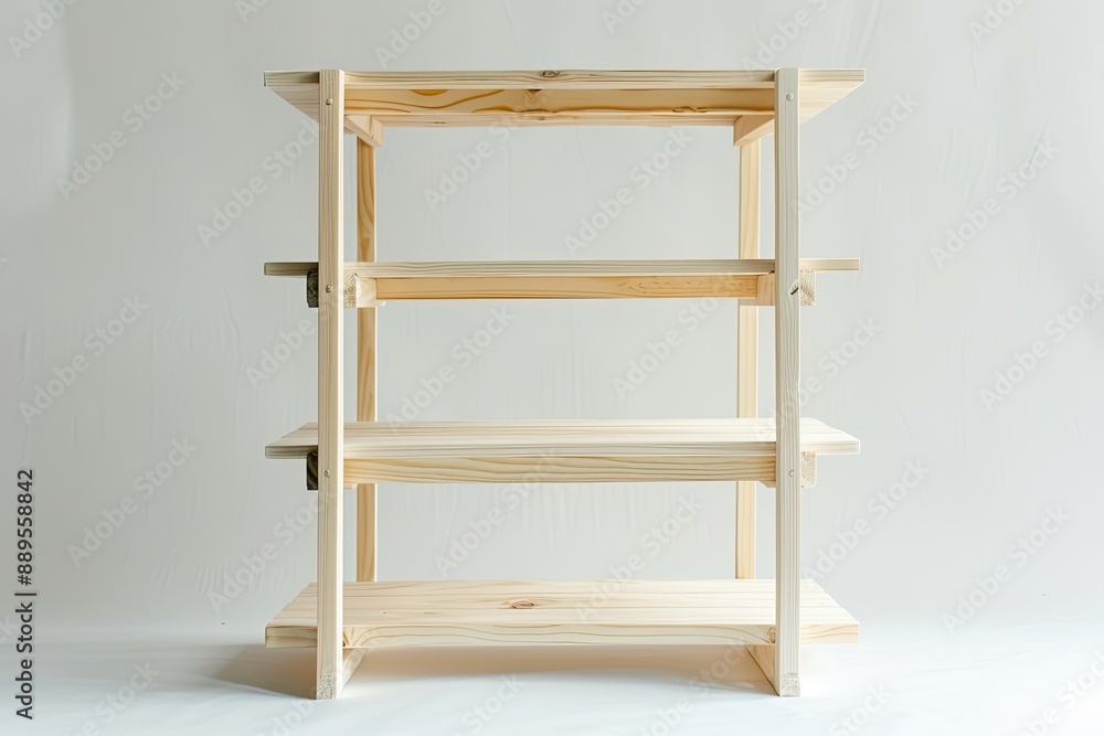 wooden racks or shelves isolated on white background wooden racks or shelves isolated on white background