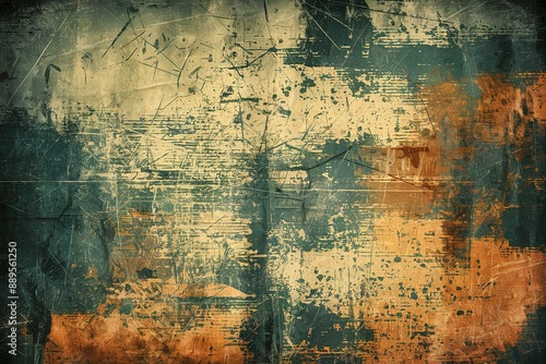 A vintage grunge-style texture background featuring a distressed, weathered appearance