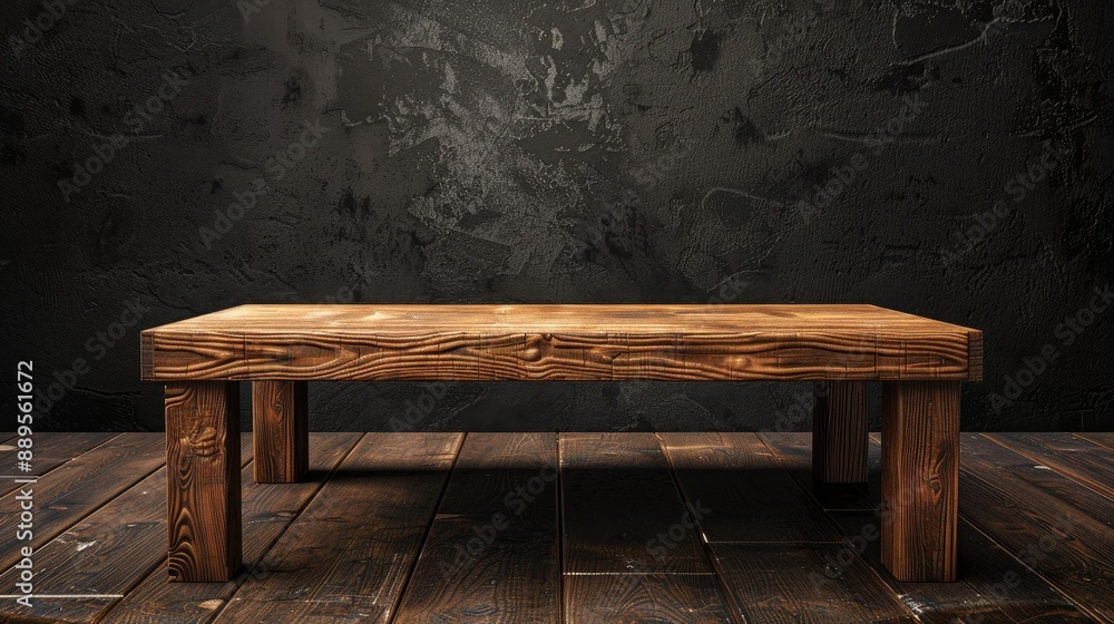 Wooden table available for product display or arrangement Wooden table available for product display or arrangement