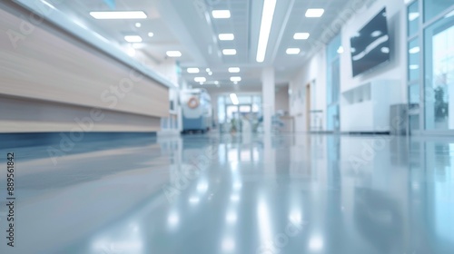 Blurred Background of a Maternal and Child Healthcare Clinic with Medical Interior, Capturing the Essence of a Hospital or Clinic Environment, Perfect for 4K High-Resolution Wallpaper, AI-Generated