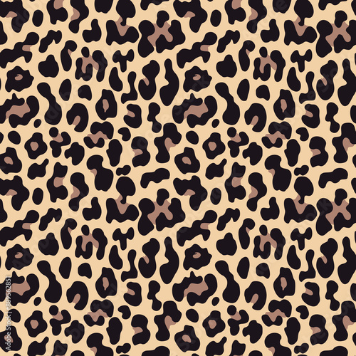 
Leopard texture vector illustration seamless background, modern design for textiles