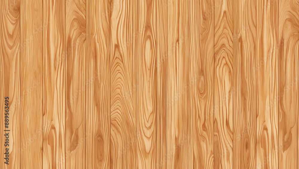 Fototapeta premium Beautiful and detailed wood texture background. Clear wood grain patterns surface, Intricate and natural beauty of the wood with light brown color.
