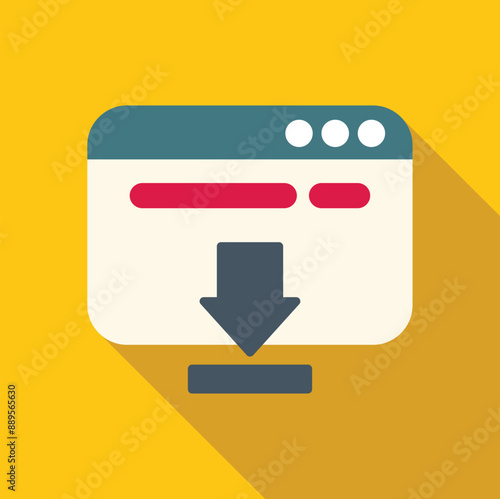 Website is downloading software update with progress bar loading