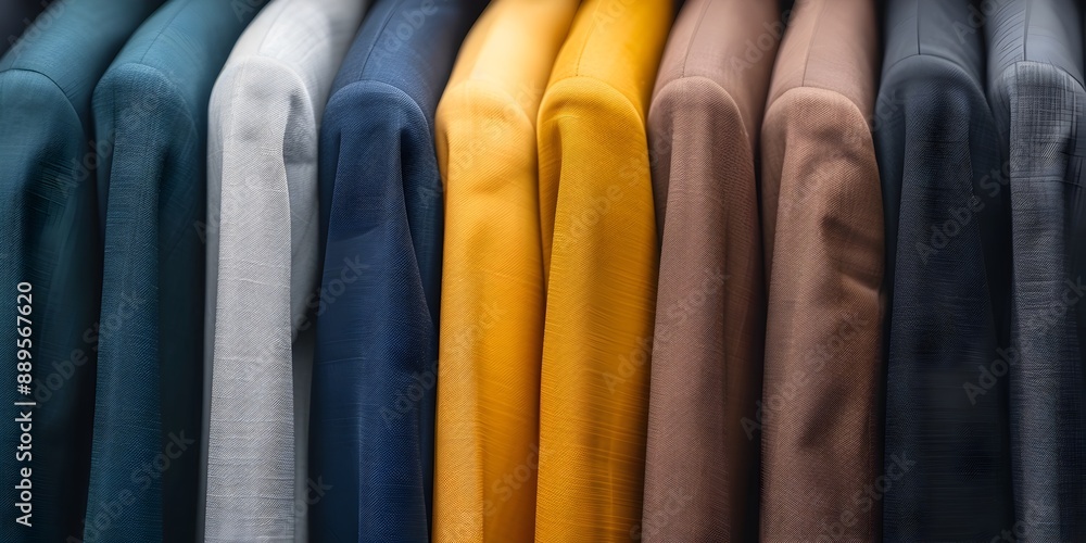 Fototapeta premium Durable Eco Friendly Business Suits with Golden Composition