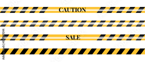 Fence line sale discount banner. offer sale. barrier tape vector template. Sale label and discount background, discount promotion marketing poster