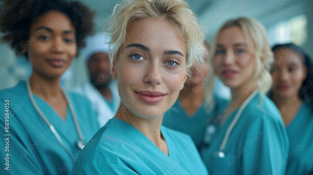Un team diversificato di operatori sanitari uniti nell’obiettivo comune in un ambiente ospedaliero.
Un team diversificato di operatori sanitari uniti nell’obiettivo comune in un ambiente ospedaliero.