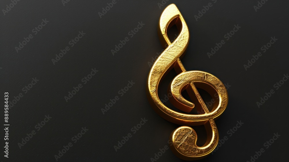 Music tone symbol 3d background Music tone symbol 3d background