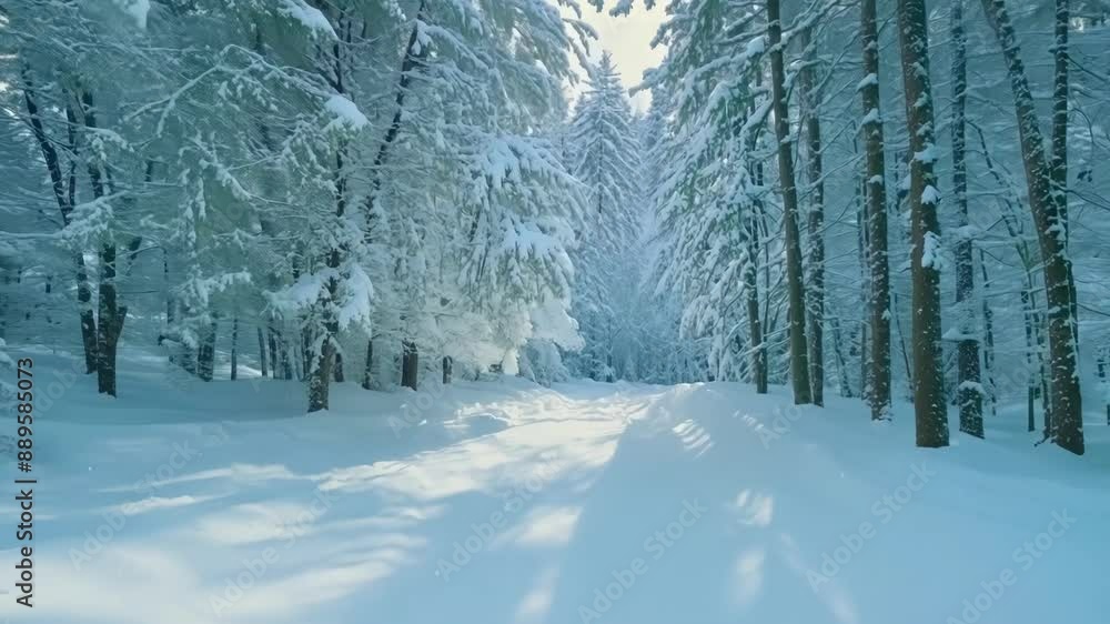 A forest transformed into a winter wonderland with snowcovered trees creating a peaceful and ethereal atmosphere. A forest transformed into a winter wonderland with snowcovered trees creating a peaceful and ethereal atmosphere.
