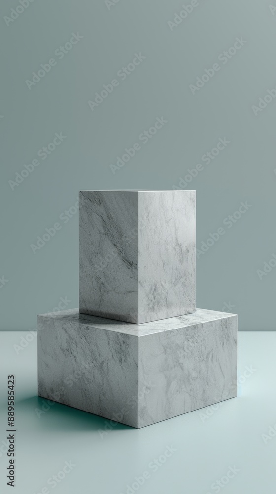 A stack of gray stone blocks on a green background A stack of gray stone blocks on a green background