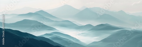 Ultra sharp minimalist artwork inspired mountains, inviting appreciation of serene simplicity