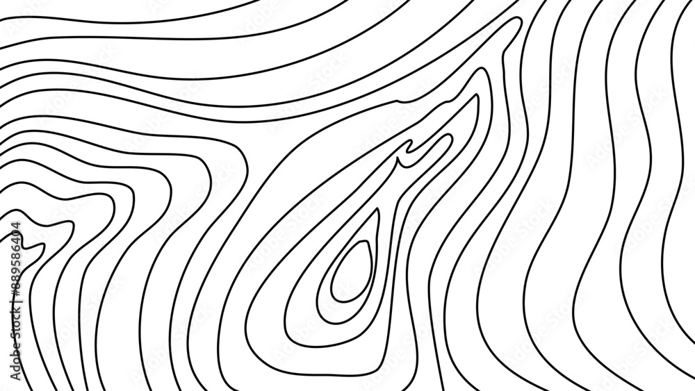 Topographic contour map grid background Topographic contour map grid background