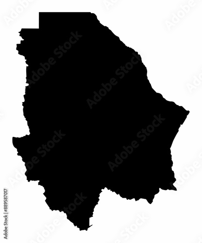 Chihuahua State silhouette map