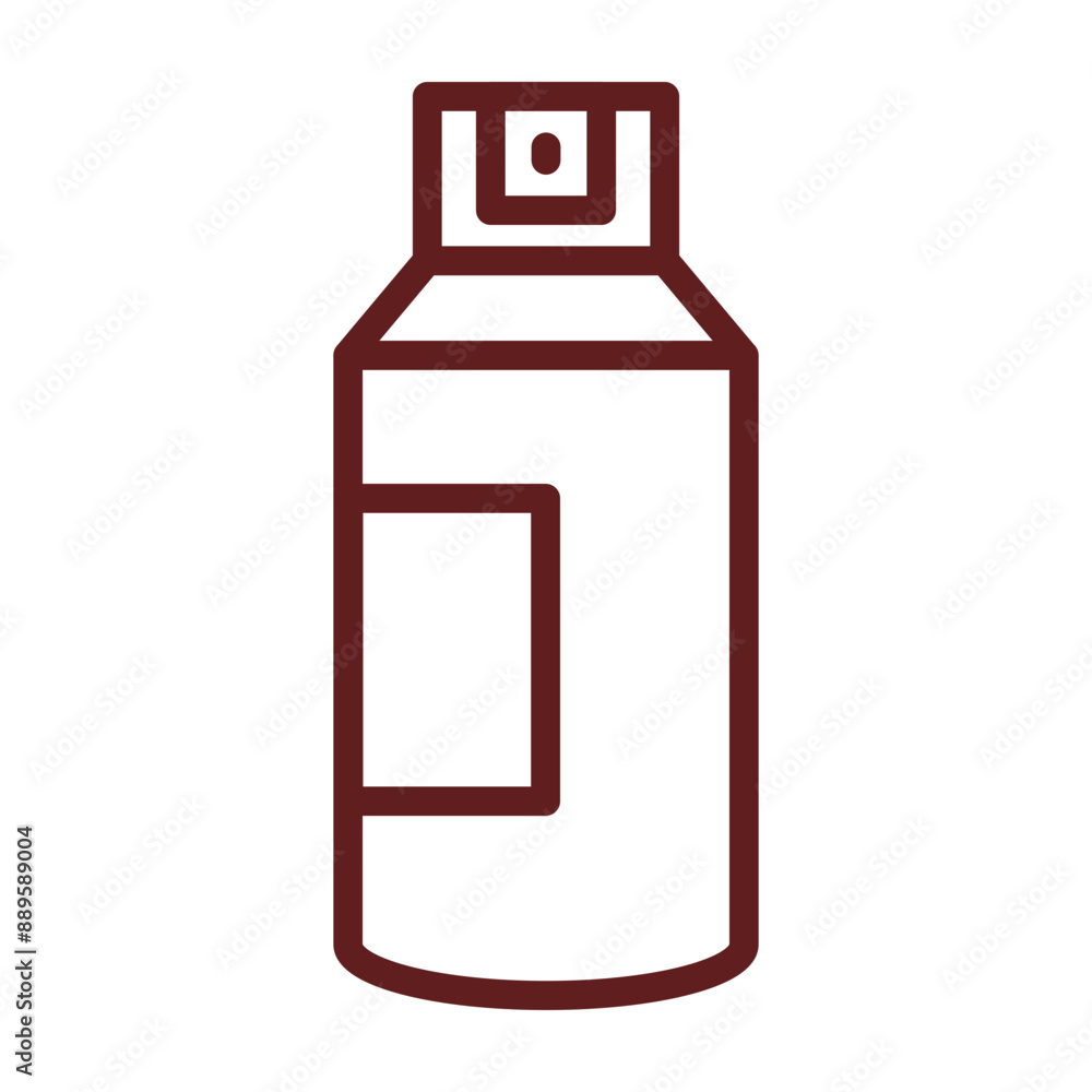 Spray Paint Vector Line Maroon Icon Design Spray Paint Vector Line Maroon Icon Design