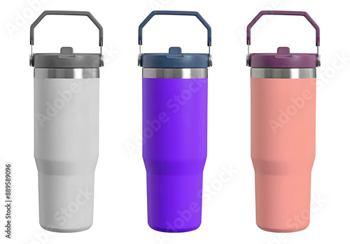 IceFlow, Stainless ,Steel Tumbler,  Straw, Vacuum, Insulated, Water, Bottle,  Home, Office, Car