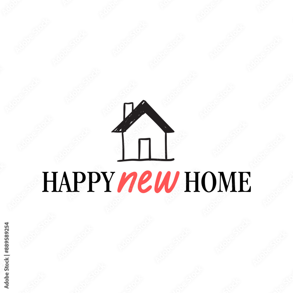 Happy new home design for cards. Happy new home design for cards.