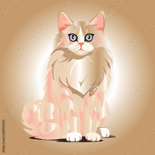 Cute Vector Cat illustration