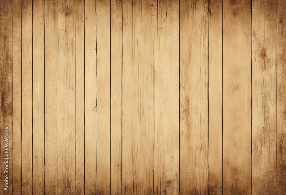 Fototapeta premium Old yellowed cream beige colored smudged effect blotched wooden wall texture grunge vector background horizontal Illustration stock illustrationPaper Textured Old Backgrounds Aging