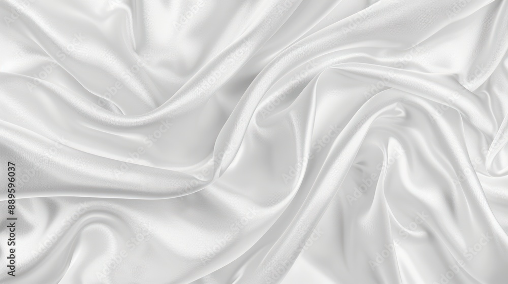 Obraz premium White Satin Fabric Texture Background