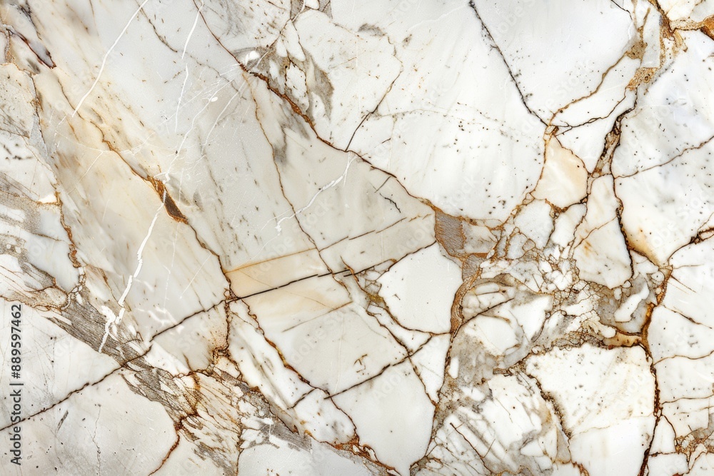 White Marble with Brown Veins and Cracks - Natural Stone Texture for Design Projects White Marble with Brown Veins and Cracks - Natural Stone Texture for Design Projects