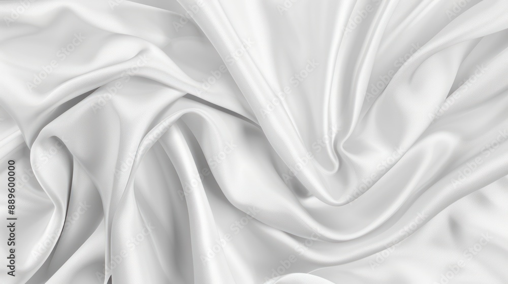 Obraz premium Abstract White Satin Fabric Texture