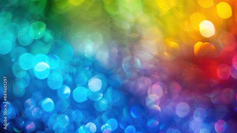 Abstract Rainbow Bokeh Background Abstract Rainbow Bokeh Background