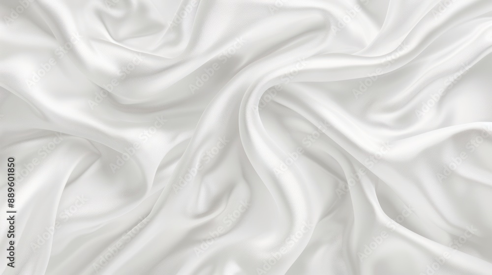 Naklejka premium White Fabric Draped Texture