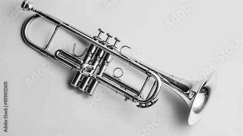 trumpet isolated on white