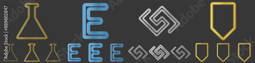 Line logo design collection