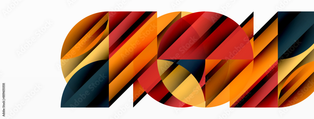 Circles and round shapes geometric minimal background Circles and round shapes geometric minimal background