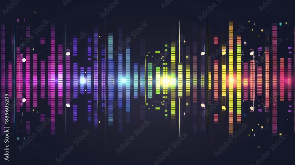 Abstract Digital Audio Visualization Abstract Digital Audio Visualization