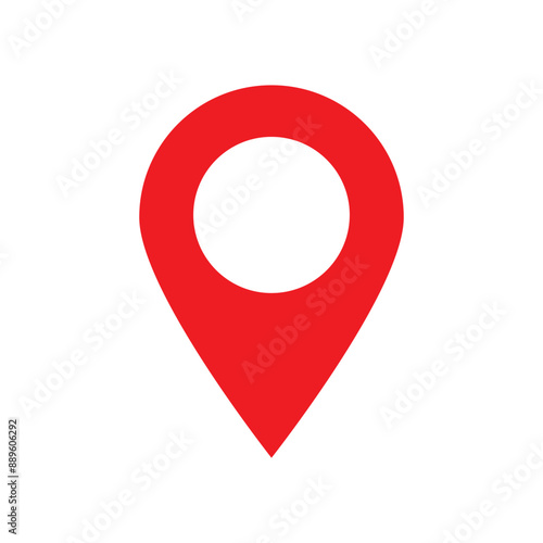 Simple red map pin. Concept of global coordinate, dot, needle tip, ui. Flat style trend modern brand graphic design on white background Free Download Simple red map pin. Concept of global coordinate, dot, needle tip, ui. Flat style trend modern brand graphic design on white background - GFXLoad