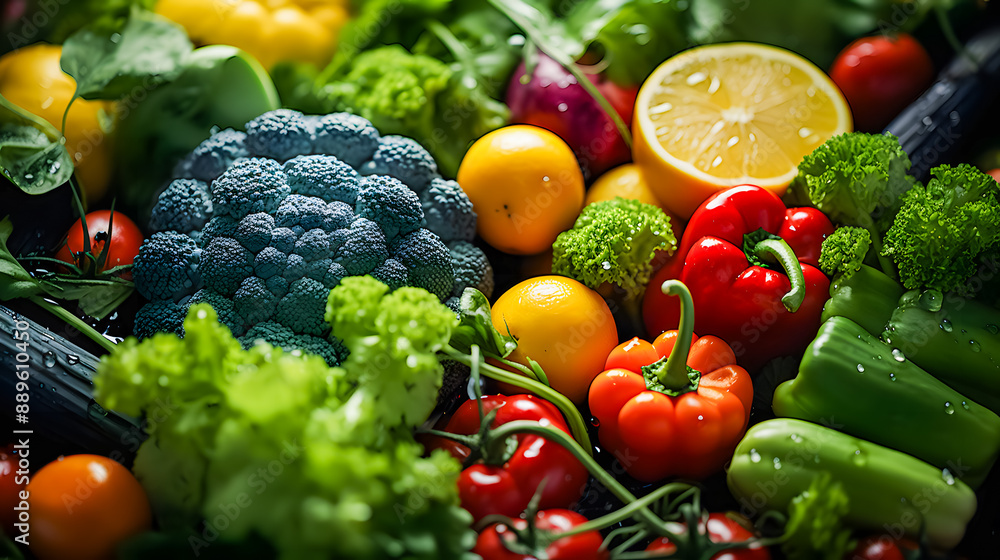 Vegetables and fruit (Generative AI)