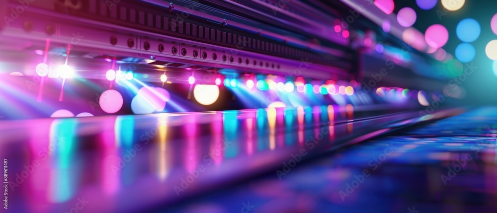 Large Format Printer Creating Vibrant Art. Generative ai. Large Format Printer Creating Vibrant Art. Generative ai.