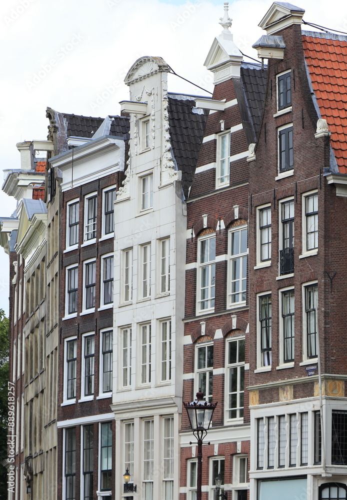Fototapeta premium Amsterdam Keizersgracht Traditional Canal House Facades, Netherlands