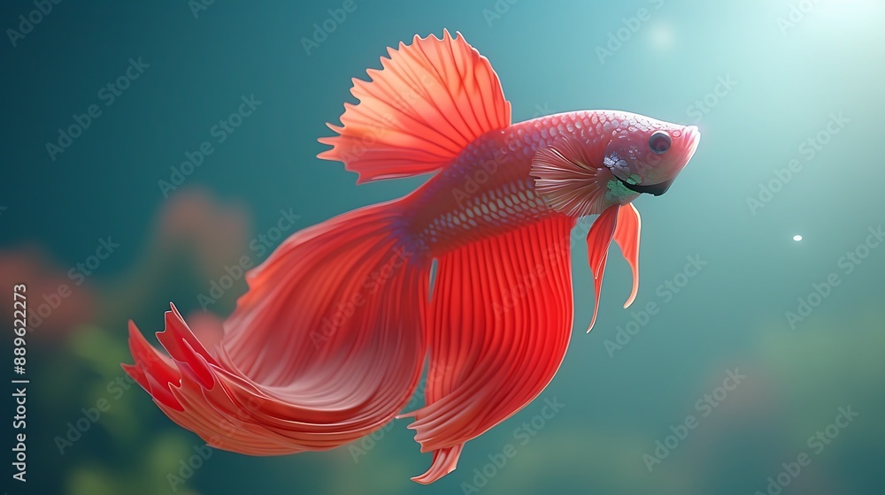 Vibrant Betta Fish in an Aquarium Vibrant Betta Fish in an Aquarium